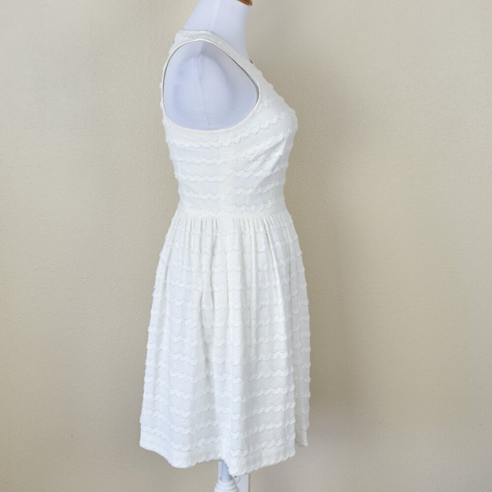 Trina Turk April Eyelash Fringe Trim Fit and Flare Dress - 2 - Picture 6 of 10